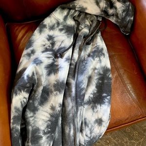 Target wild fable oversized tie-dye hoodie zip up